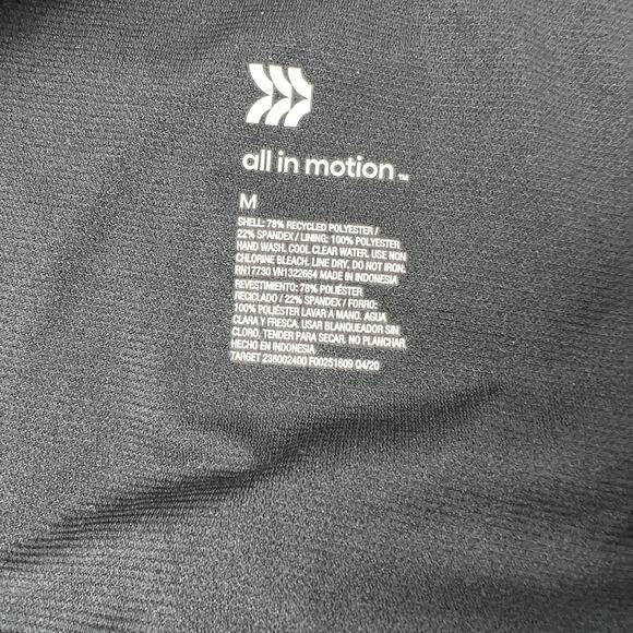 All in Motion Women's Black Cut Out Hipster Bikini Bottom - Size Medium - NWT - Picture 2 of 8